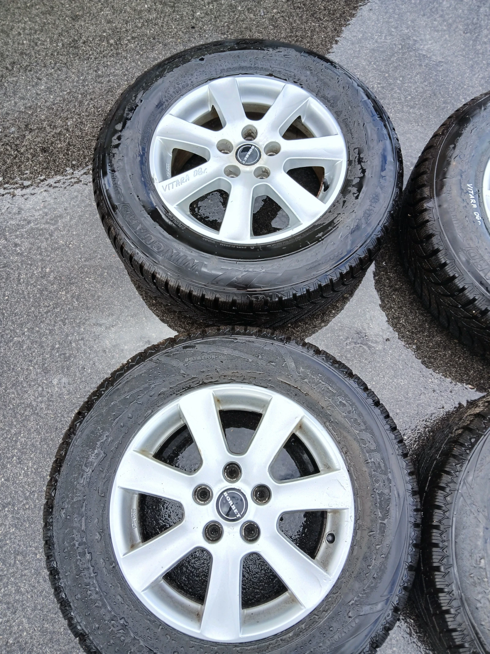 Джанти с зимни гуми Suzuki Vitara 2008г 16 цола , снимка 3 - Части - 56211126