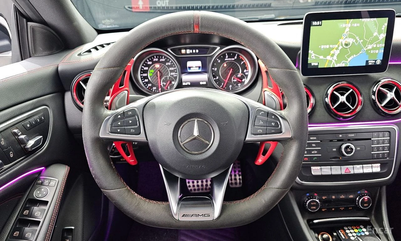 Mercedes-Benz CLA 45 AMG 4MATIC* ПОДГРЕВ* НАВИГАЦИЯ* 2 КЛЮЧА, снимка 5 - Автомобили и джипове - 54817335