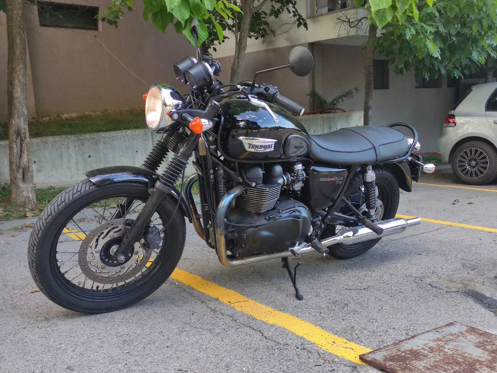 Triumph Bonneville T100 Black, снимка 4 - Мотоциклети и мототехника - 55335451