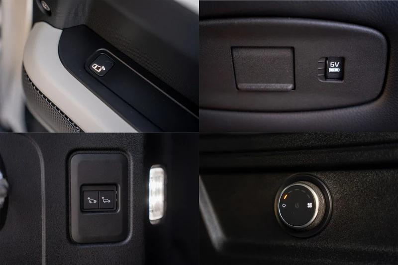 Land Rover Defender P400* 80хил.км* X-DINAMYC* MERIDIAN* HYBRID* PANOR, снимка 17 - Автомобили и джипове - 52665261