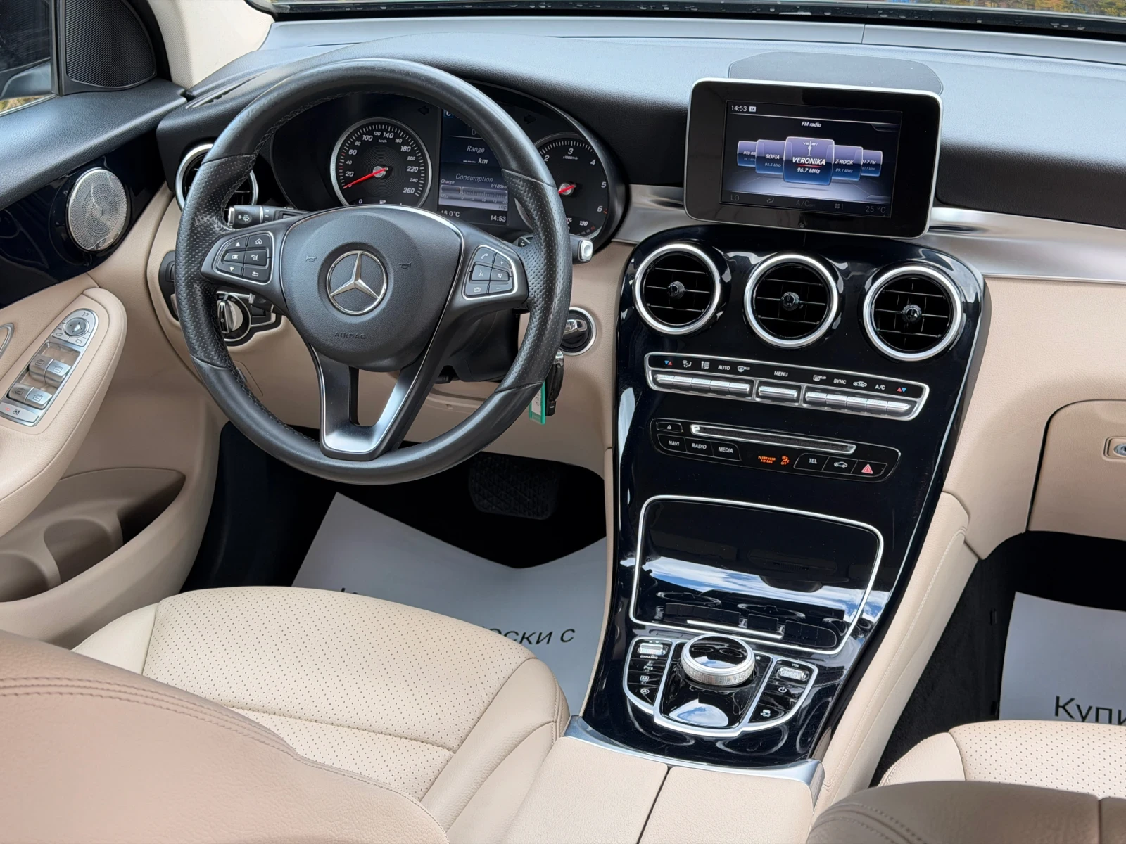 Mercedes-Benz GLC 220 2.2d-9-G-TRONIC-4MATIC-KOAЖА-КАМЕРА-НАВИ-КАТО НОВА, снимка 12 - Автомобили и джипове - 53051058
