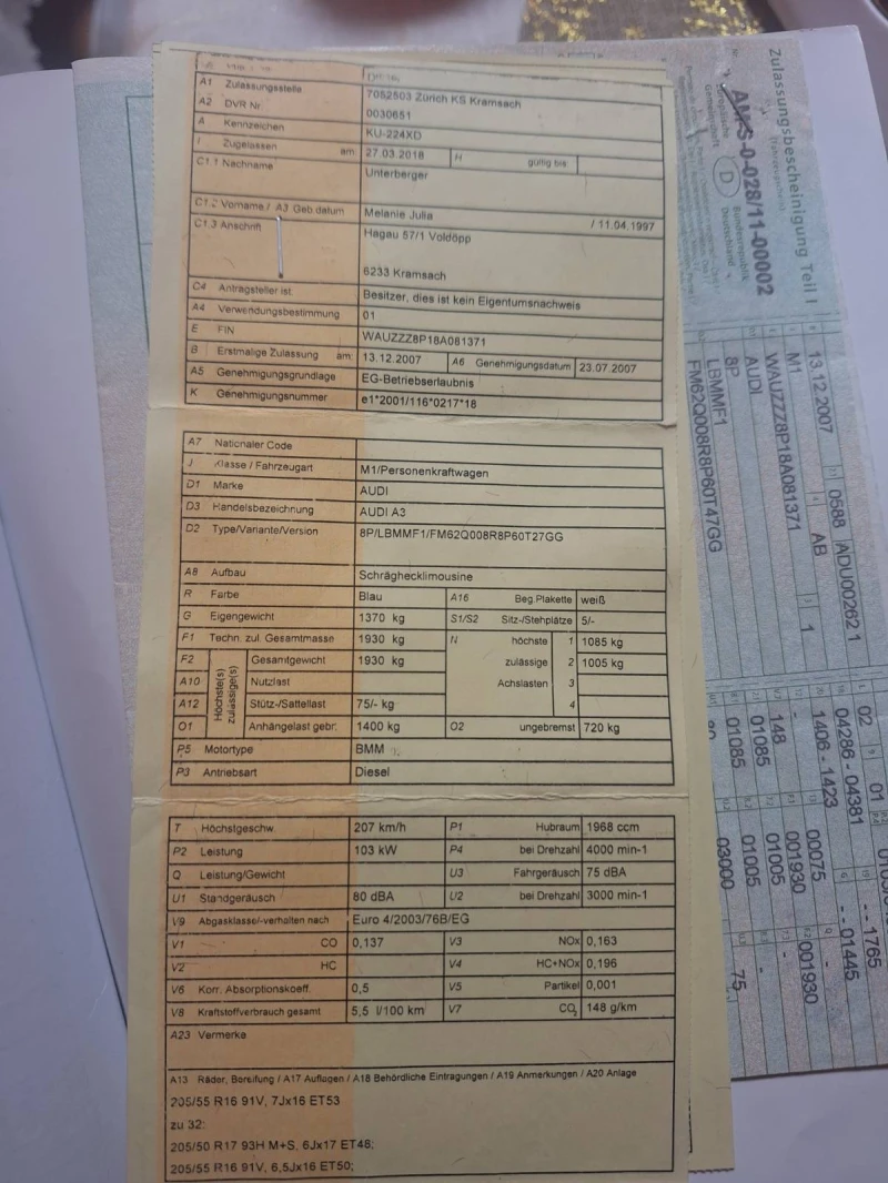 Audi A3 2.0TDI НОВ ВНОС , снимка 15 - Автомобили и джипове - 48712660