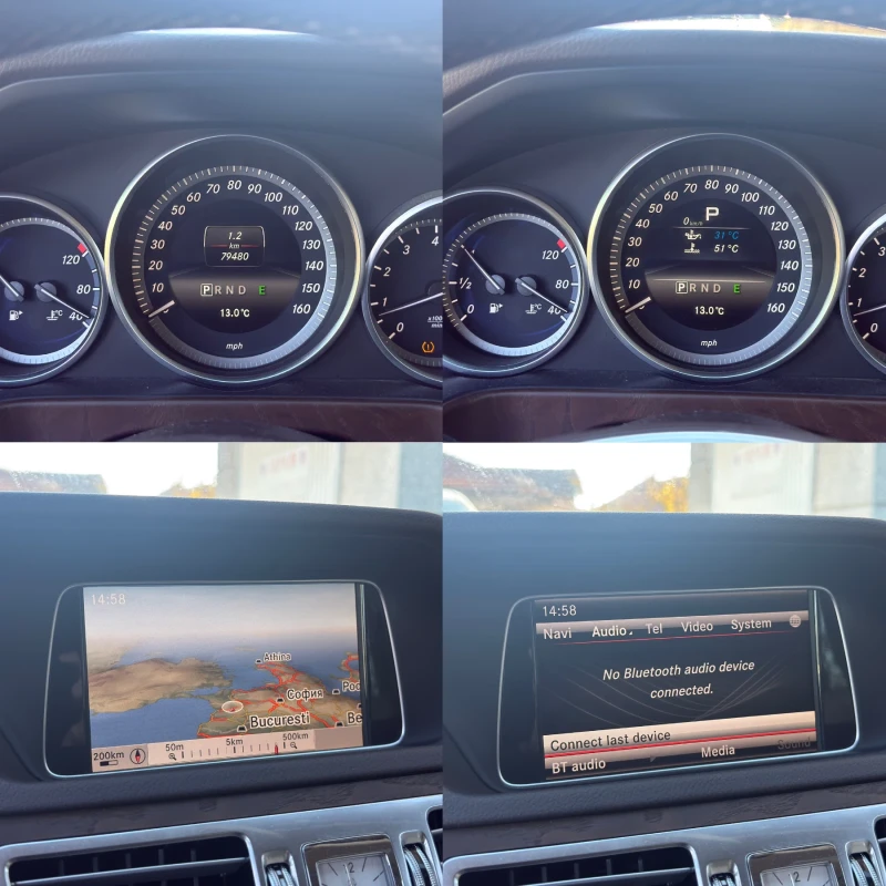 Mercedes-Benz E 350 - 79.500KM / КАСКО / ПОДГРЕВИ / ПАМЕТ, снимка 14 - Автомобили и джипове - 52417907