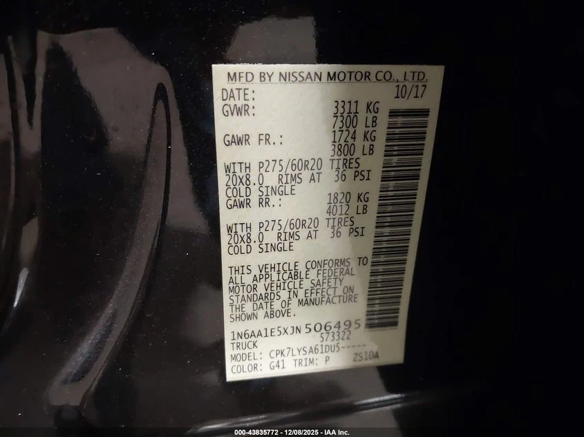 Nissan Titan crew cab 5.6l Titan Platinum Reserve - изображение 9