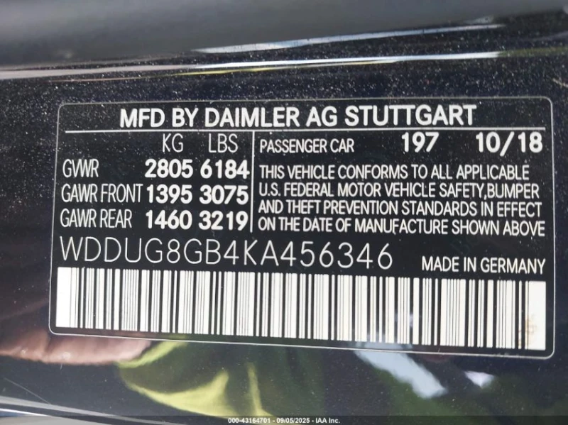 Mercedes-Benz S 560 4.0L V-8 DI, DOHC, VVT, TURBO, 463HP All Wheel, снимка 16 - Автомобили и джипове - 51666889