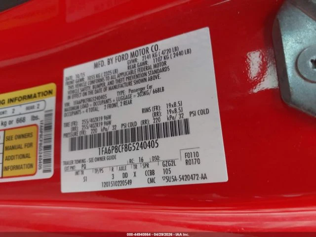 Ford Mustang Premium* Ръчка* Голяма навигация * Обдухване, снимка 13 - Автомобили и джипове - 55627262