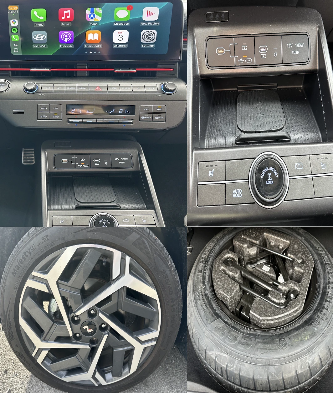 Hyundai Kona 1.6 T-GDI (N-Line) 4x4, снимка 17 - Автомобили и джипове - 54392551