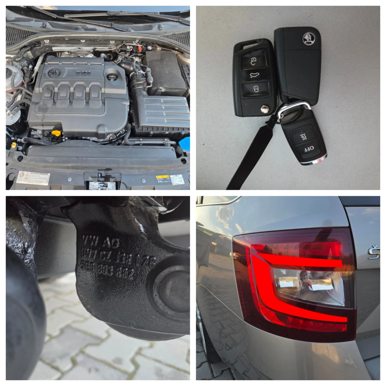 Skoda Octavia 2.0 TDI Панорама Печка Амбиент Keyless Led, снимка 17 - Автомобили и джипове - 54102147