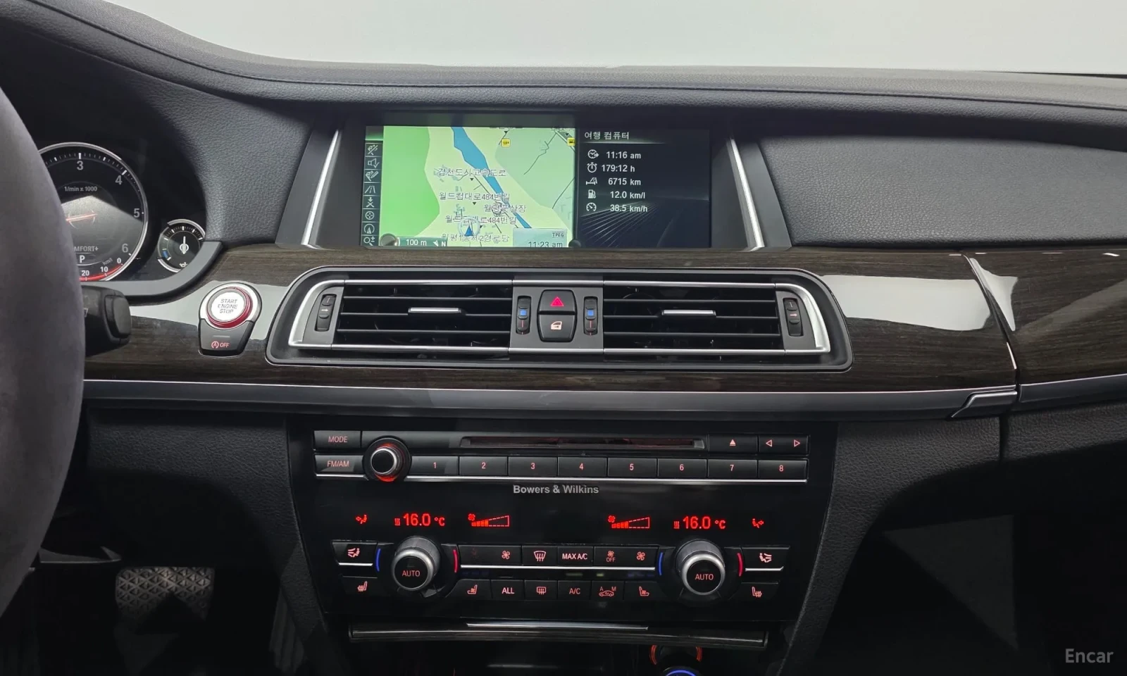 BMW 740 Реални километри\ Head up, снимка 15 - Автомобили и джипове - 55571630