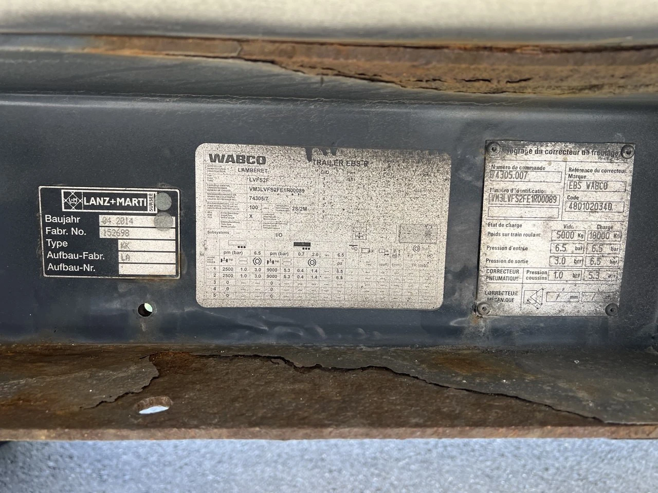 Полуремарке Други Lamberet LVFS2, снимка 6 - Ремаркета - 55844249