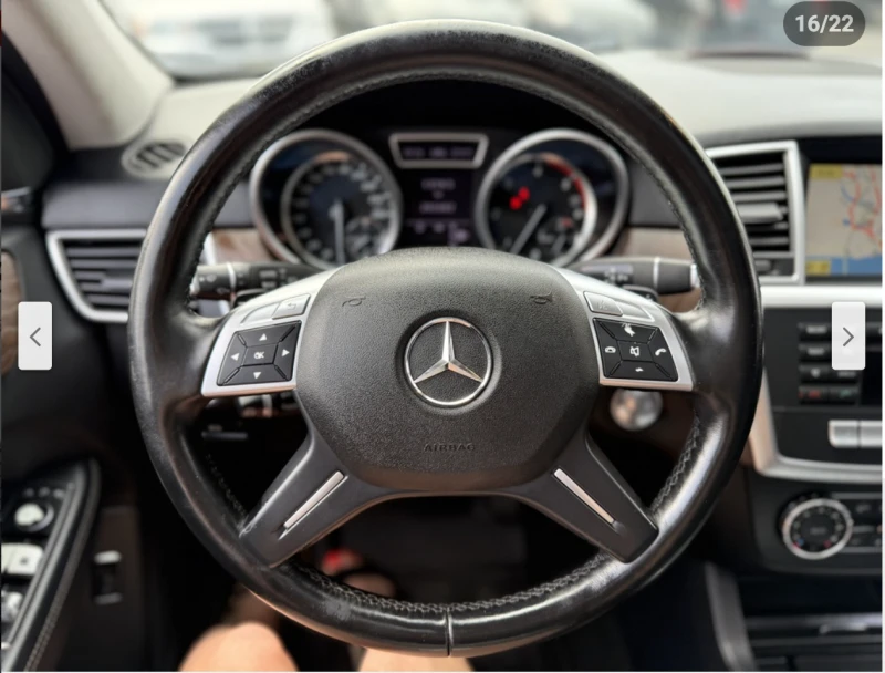 Mercedes-Benz ML 350 AMG* PACK* ДИЗЕЛ* ПОДГРЕВ* КАМЕРА* КЕЙЛЕС* ПАНОРАМ, снимка 10 - Автомобили и джипове - 52699670