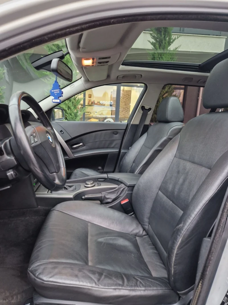 BMW 520 АВТОМАТИК, КОЖА, ПАНОРАМА, снимка 8 - Автомобили и джипове - 52070127