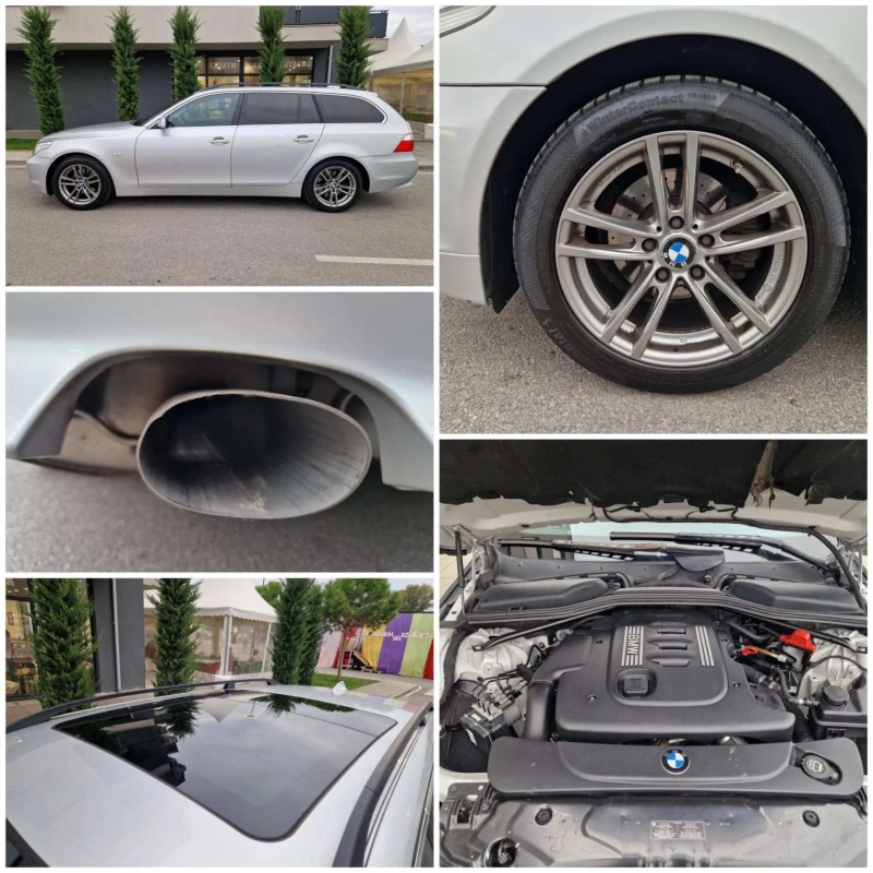 BMW 520 АВТОМАТИК, КОЖА, ПАНОРАМА, снимка 7 - Автомобили и джипове - 52070127