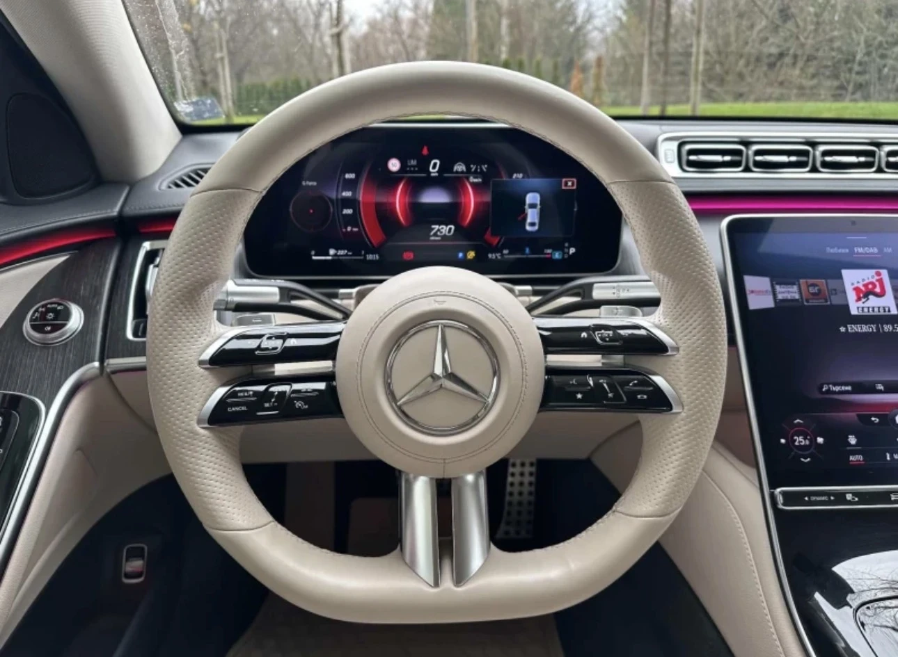 Mercedes-Benz S 350 AMG / LONG / 4 MATIC / ОБДУХВАНЕ / 360 камери, снимка 14 - Автомобили и джипове - 56733325