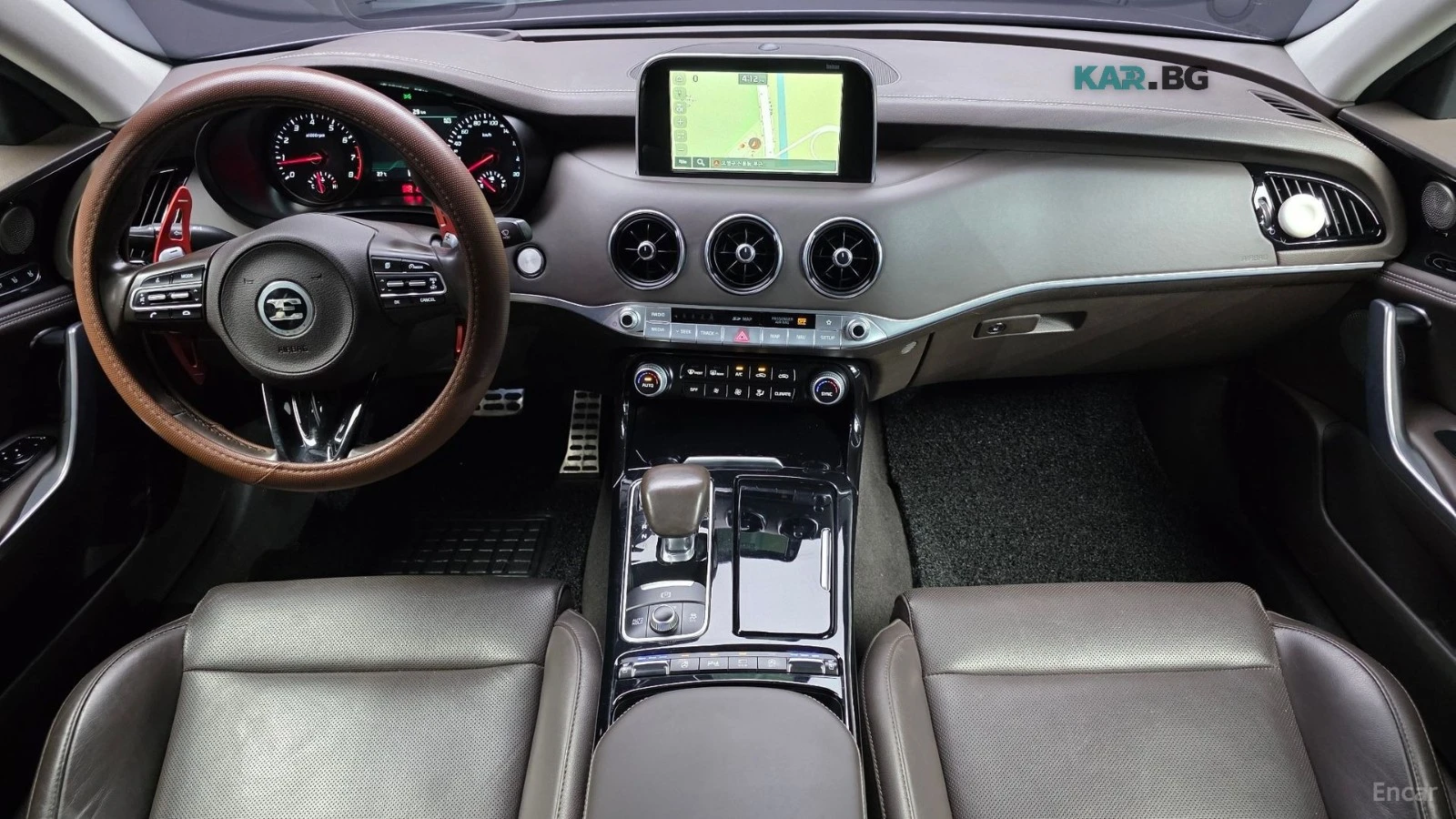 Kia Stinger 2.0 TURBO* PLATINUM* ОБДУХ* AWD* 360* HUD* , снимка 7 - Автомобили и джипове - 56012374