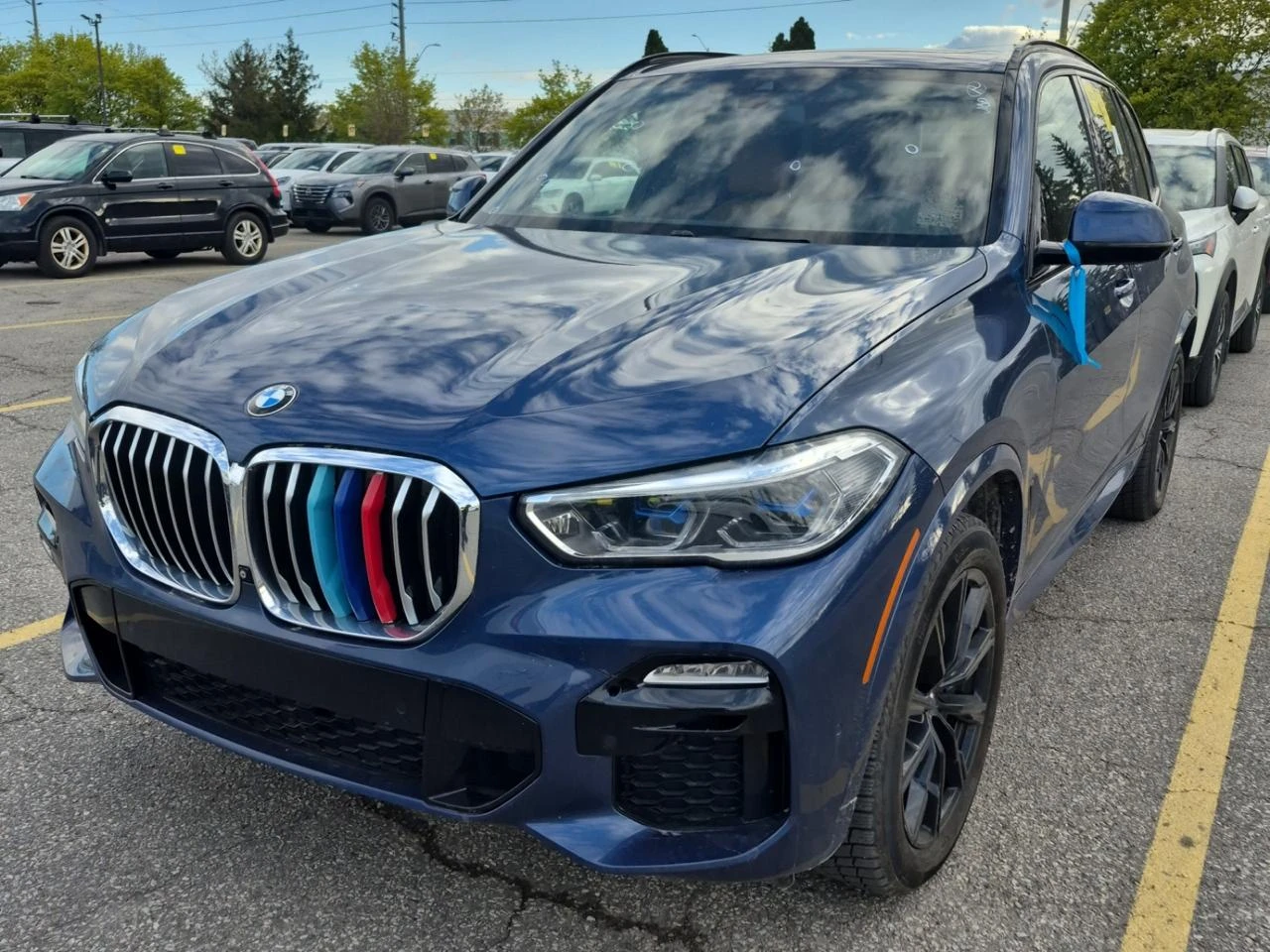 BMW X5 82к км* 40i* M-pack* Lazer* Swarovski* Въздух* 360