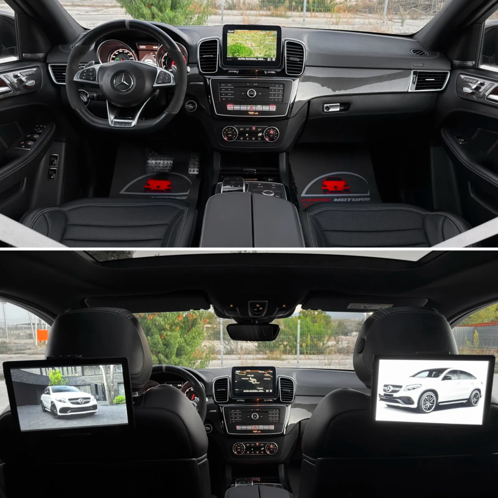 Mercedes-Benz GLE 63 S AMG COUPE/ 73 450km/ CARBON/ PANO/ 3xTV/ SPORT+ /, снимка 8 - Автомобили и джипове - 56046459