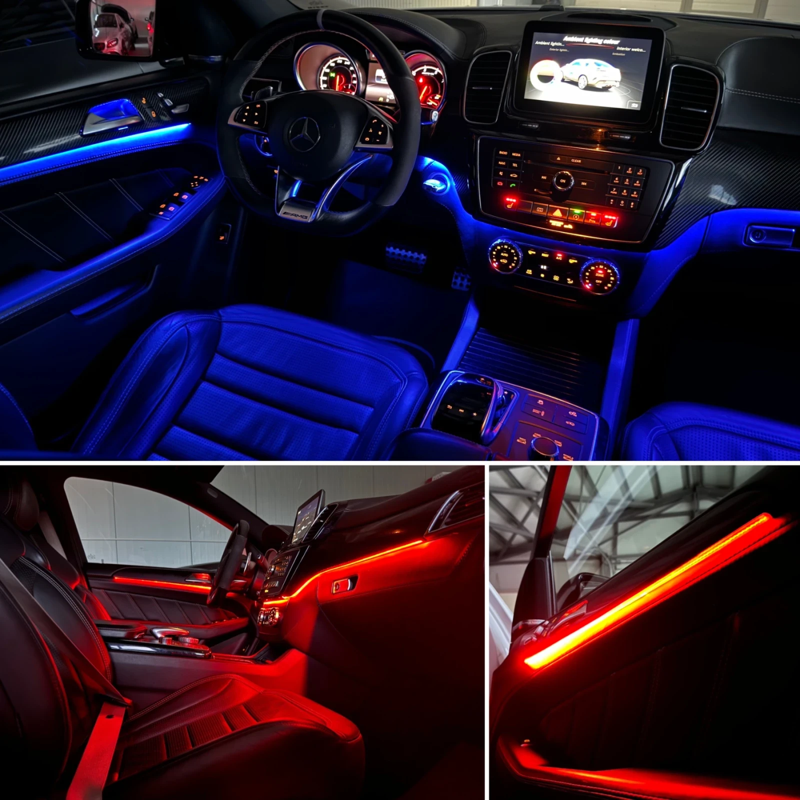 Mercedes-Benz GLE 63 S AMG COUPE/ 73 450km/ CARBON/ PANO/ 3xTV/ SPORT+ /, снимка 16 - Автомобили и джипове - 56046459