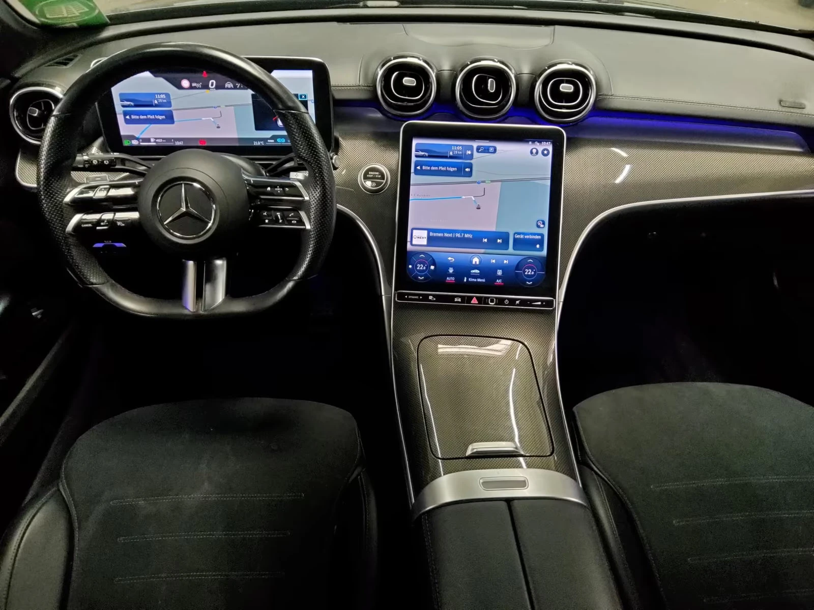 Mercedes-Benz C 220 AMG-LINE/200HP/DISTR+ /ACC/BSA/L.ASS/VCONTROL/848f - изображение 7