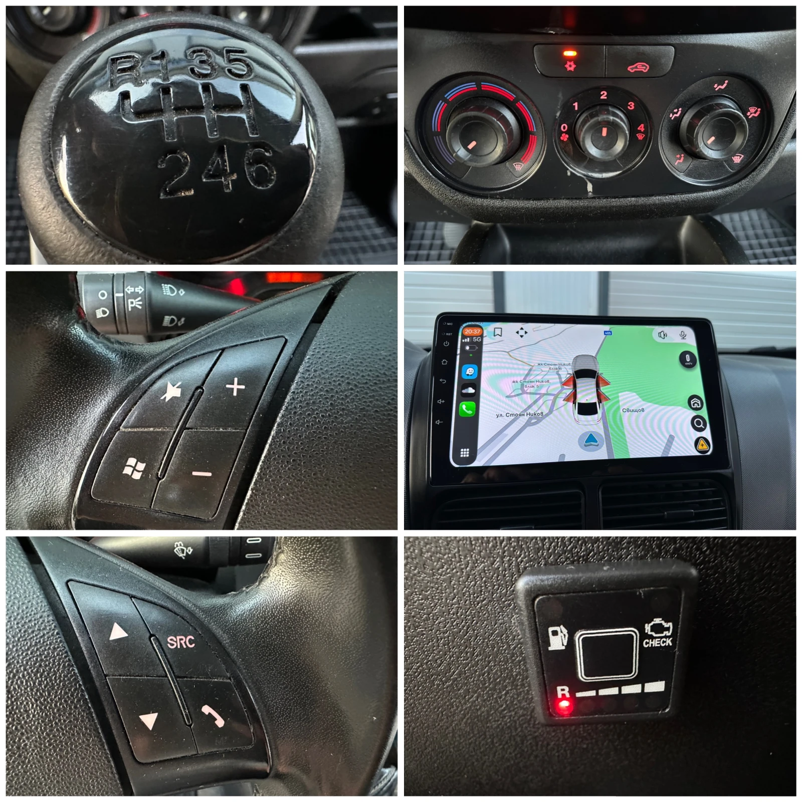 Fiat Doblo 1.4LPG 120кс НАВИ КАМЕРА CARPLAY 5 места, снимка 15 - Автомобили и джипове - 54692927