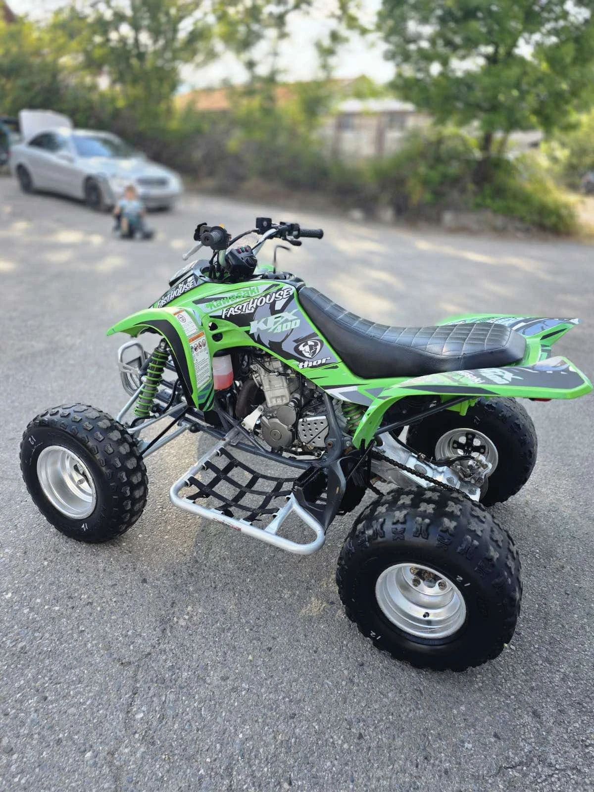 Kawasaki Kfx 400 СТАРТЕР 2008Г БЕЗ ЗАБЕЛЕЖКИ, снимка 4 - Мотоциклети и мототехника - 55192203