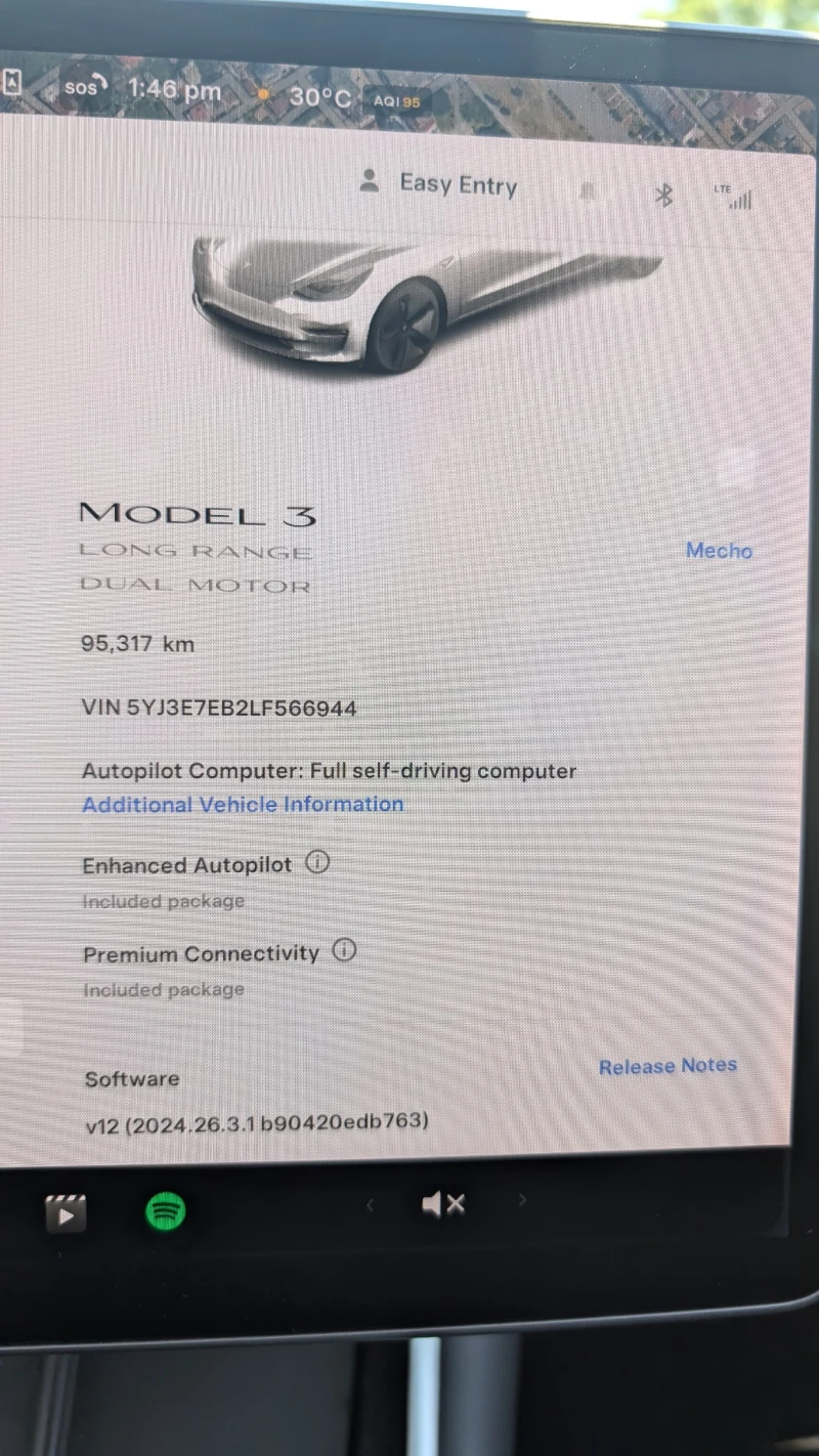 Tesla Model 3 LongRange 4х4 Европейска!, снимка 9 - Автомобили и джипове - 48274215