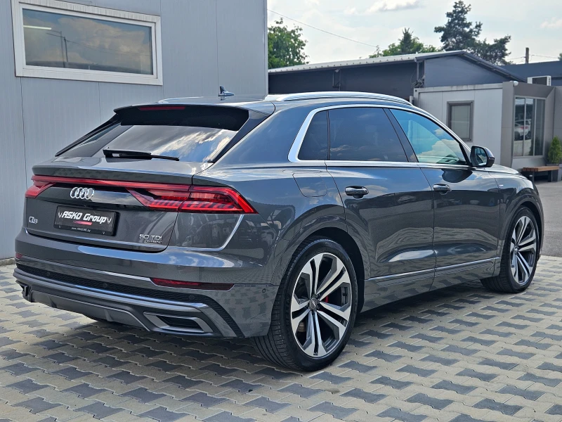 Audi Q8 3xS-LINE/DISTR/PANO/3DCAM/B&O/МАСАЖ/ПОДГРEB/AIR/LI, снимка 5 - Автомобили и джипове - 51270069