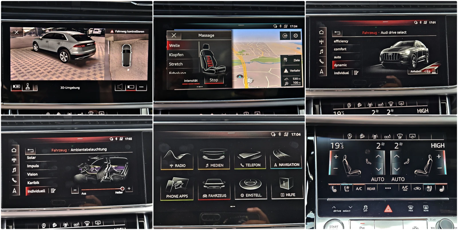 Audi Q8 3xS-LINE/DISTR/PANO/3DCAM/B&O//EB/AIR/LI | Mobile.bg   14