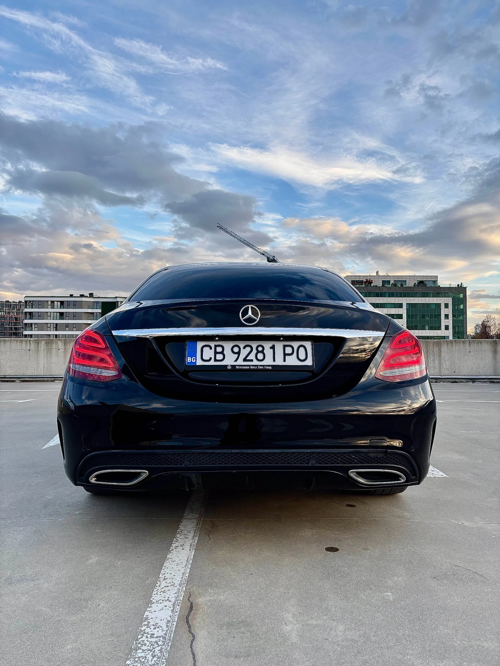 Mercedes-Benz C 300 Diesel+ Hybrid, AMG Line, Burmester | Mobile.bg   5