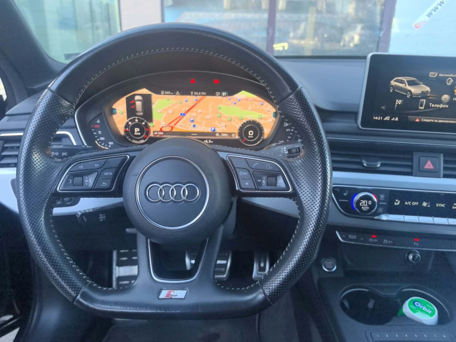 Audi A4 2.0TDI/190PS/QUATTRO/MATRIX/ VIRTUAL 3S-LINE, снимка 14 - Автомобили и джипове - 56728818