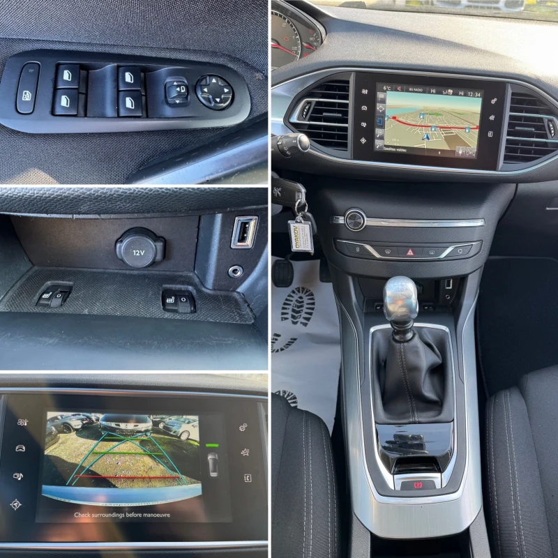 Peugeot 308 SW 1.6Hdi Navi, Tel, LED, PDC, Камера ... , снимка 17 - Автомобили и джипове - 53085826