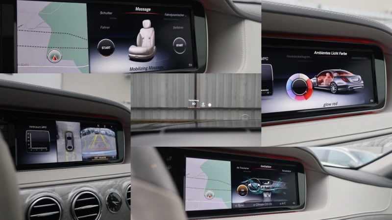 Mercedes-Benz S 550 L AMG 4M AIR KeyGO 360 MASSAGE SoftClose BURM Pano, снимка 14 - Автомобили и джипове - 53450584