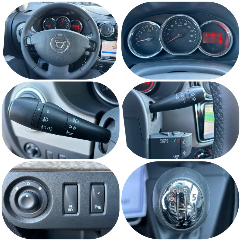 Dacia Lodgy 1.5 DCI = 7 МЕСТА = NAVI= KAMERA, снимка 13 - Автомобили и джипове - 48539909