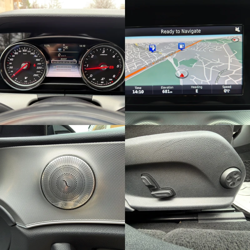 Mercedes-Benz E 220 6.3 AMG OPTIC/9G/LED/BI XENON/NAVI/BURMESTER, снимка 14 - Автомобили и джипове - 52693301