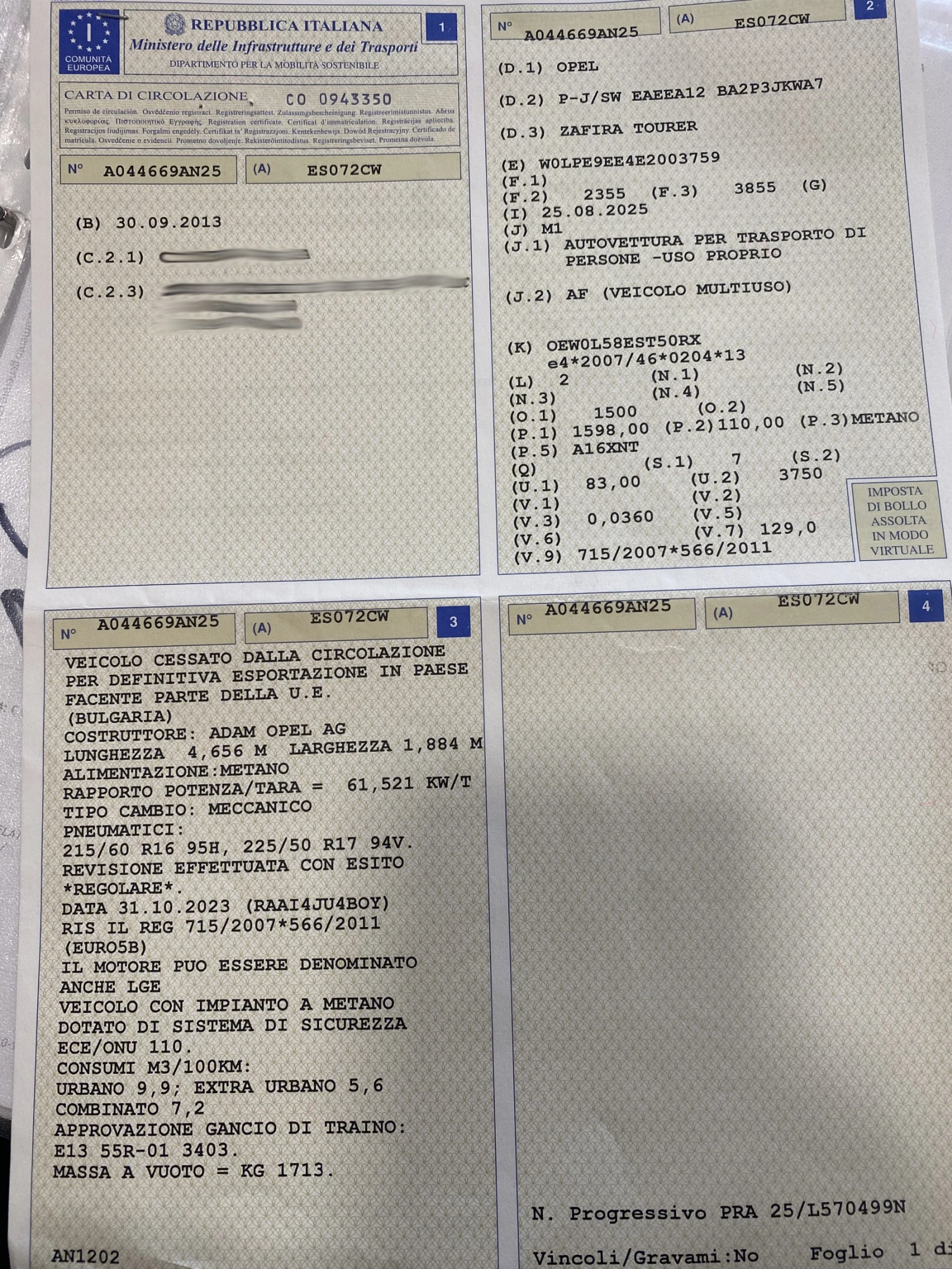 Opel Zafira 1.6i Turbo EcoM 150.  Cosmo | Mobile.bg   15