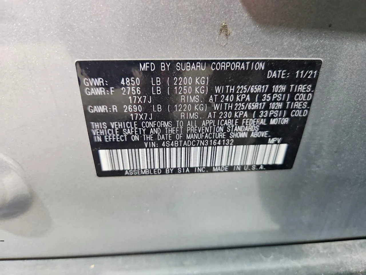 Subaru Outback 2.5l Premium, снимка 13 - Автомобили и джипове - 55906260