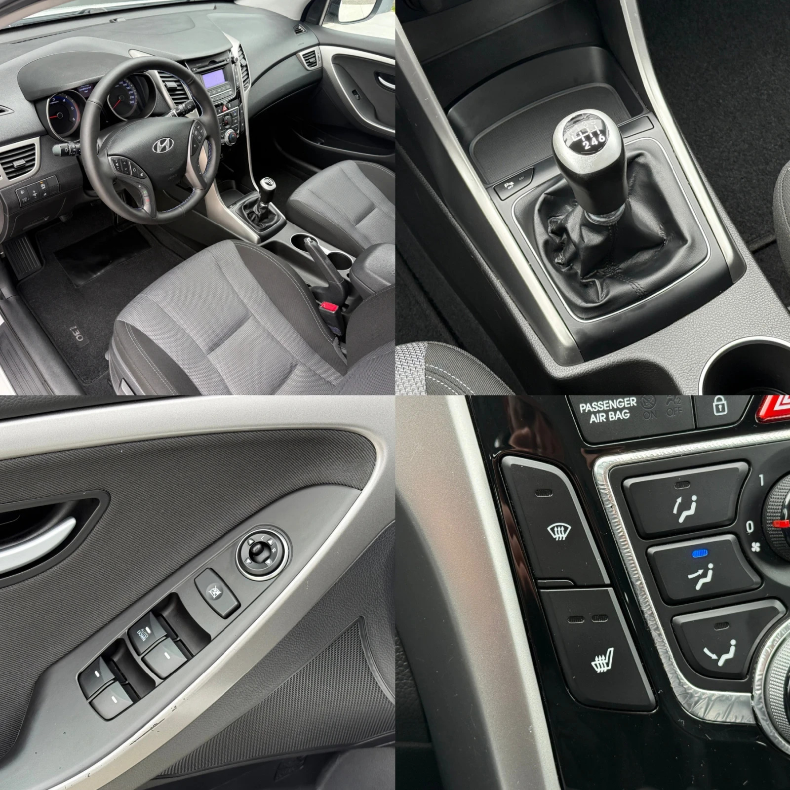 Hyundai I30 1.6CRDi, LED, * 118 000км* EURO 6B! KTEO OK! ТОП!, снимка 16 - Автомобили и джипове - 54206261