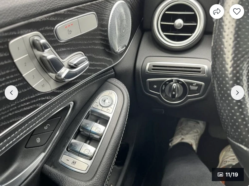 Mercedes-Benz C 300 AMG* PACK* BURMESTER* 4MATIC* ПАНОРАМА* , снимка 10 - Автомобили и джипове - 52458928