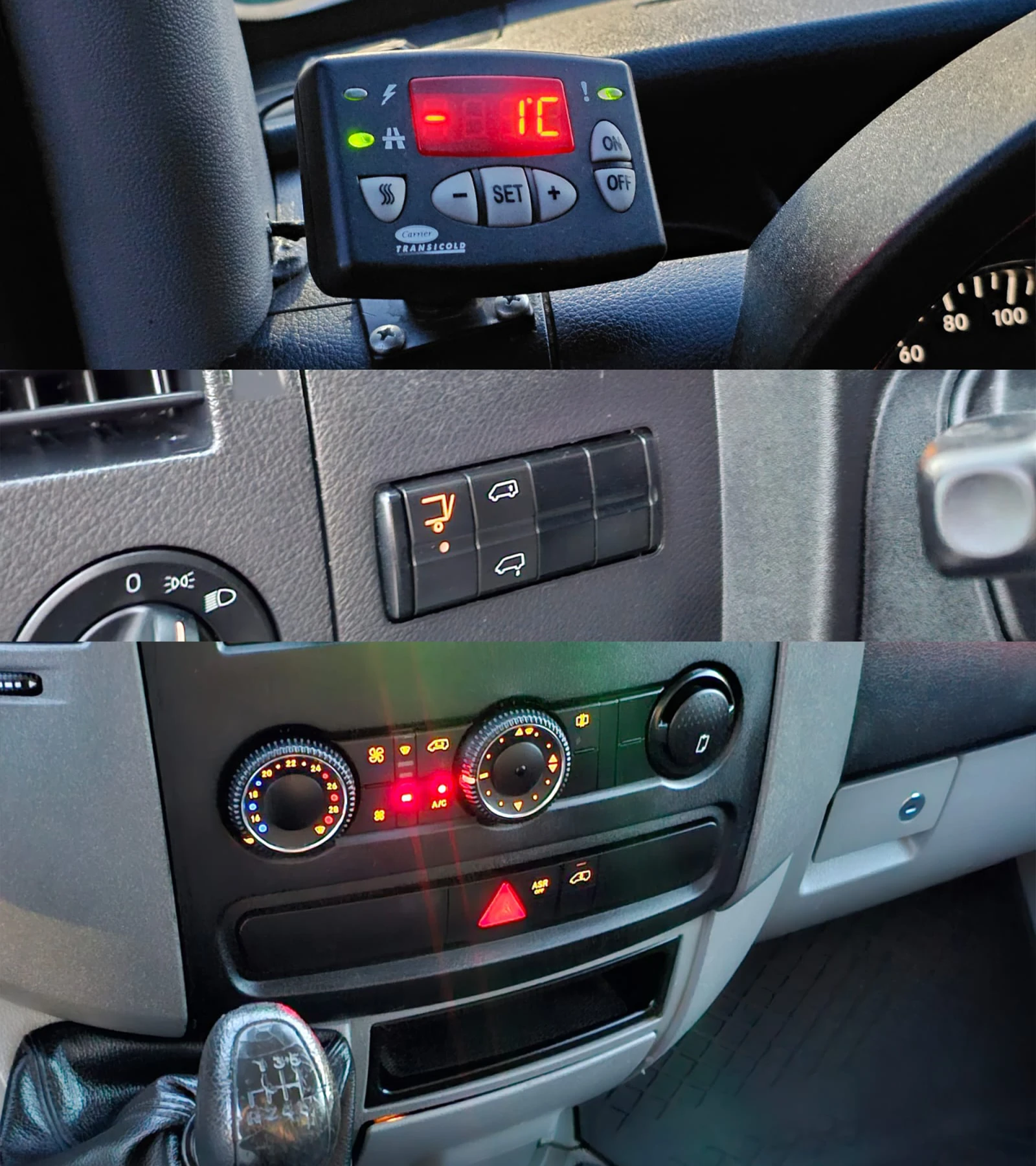 Mercedes-Benz Sprinter 319 3.0D 6SP CH-П. БОРД-ХЛАДИЛЕН-ИСТОРИЯ-ТОП СЪСТ., снимка 12 - Бусове и автобуси - 56034199