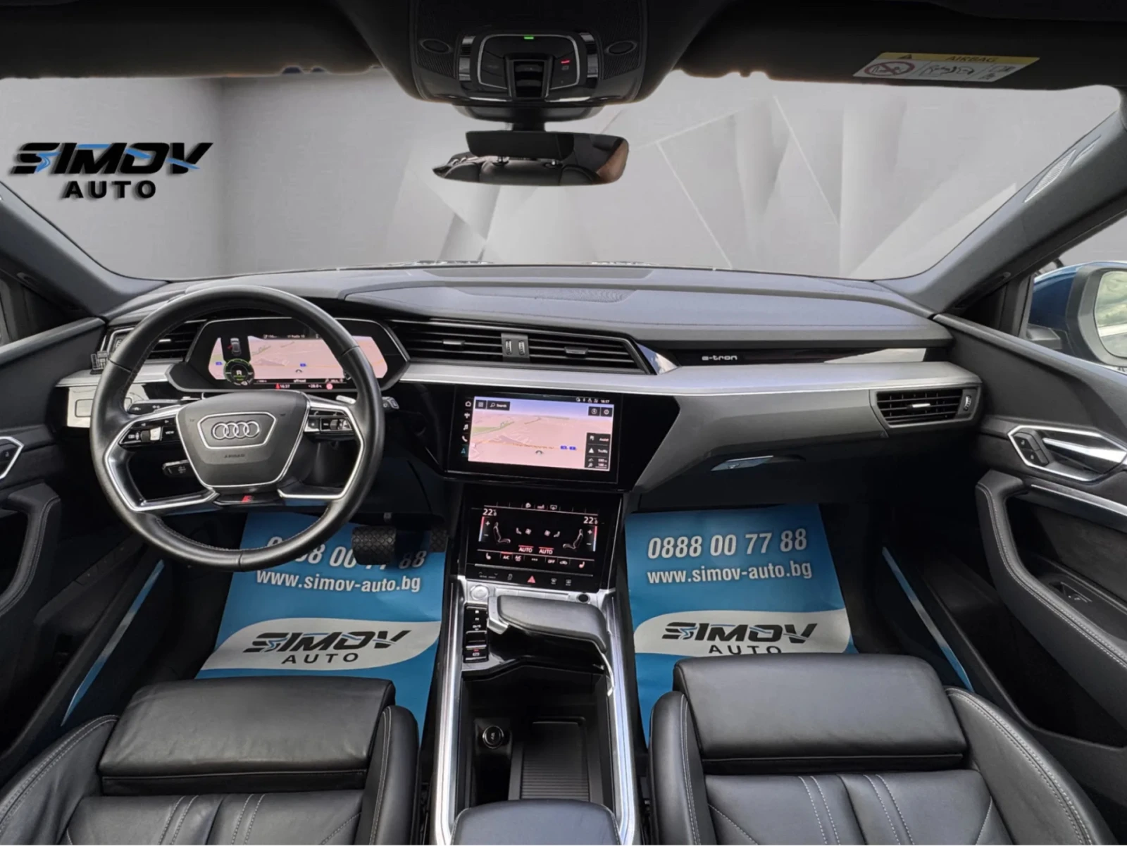Audi E-Tron 55 S-LINE 95KWH 408КС. B&O ПАНОРАМА КОЖА ПОДГРЕВ, снимка 11 - Автомобили и джипове - 54915788