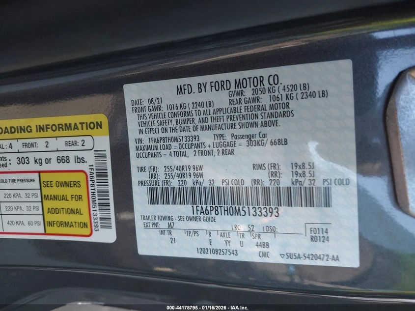 Ford Mustang 2.3l Ecoboost Fastback, снимка 9 - Автомобили и джипове - 54002346