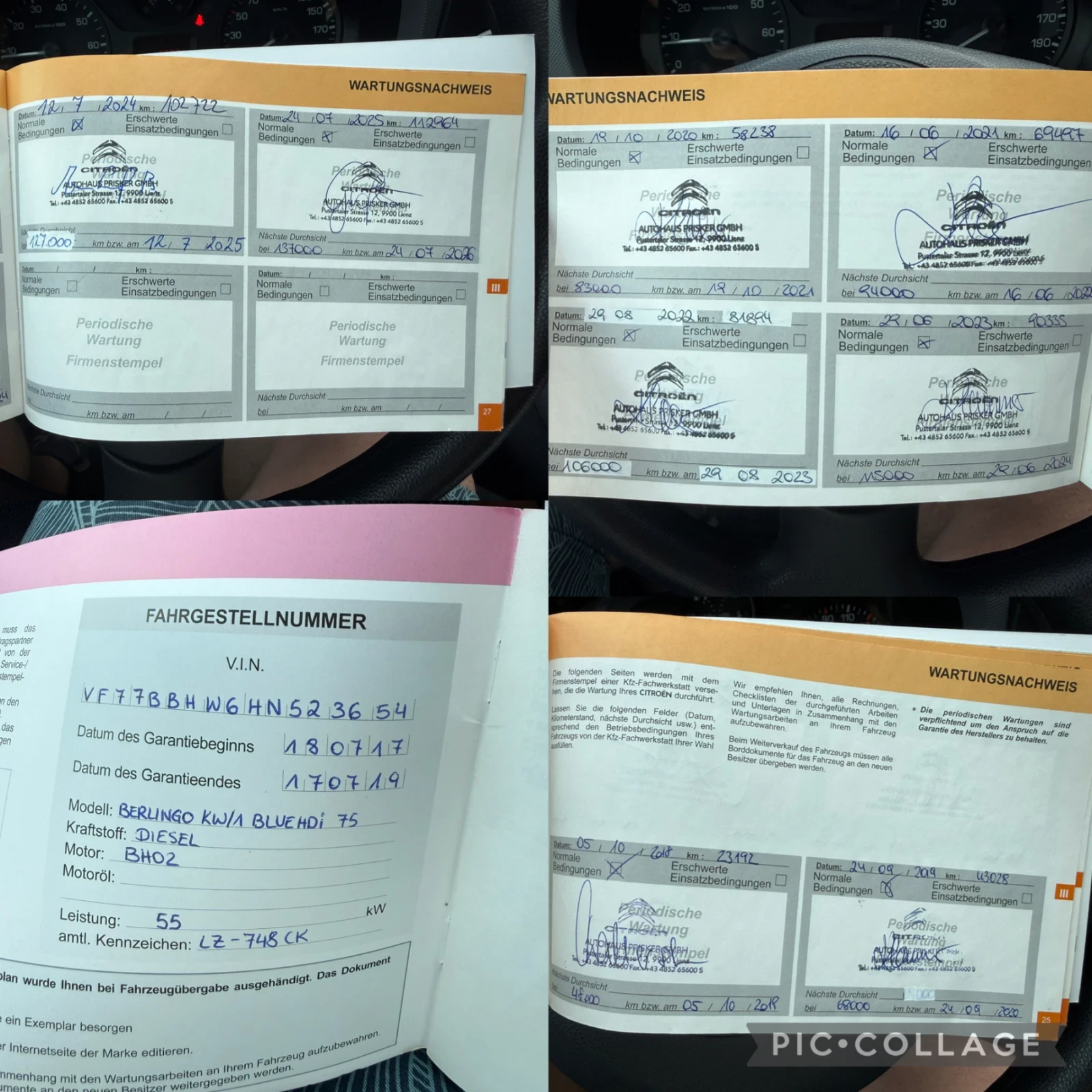 Citroen Berlingo 1.6 eHDi/75kc/КЛИМАТИК/3 места/120303км!, снимка 17 - Автомобили и джипове - 54797304