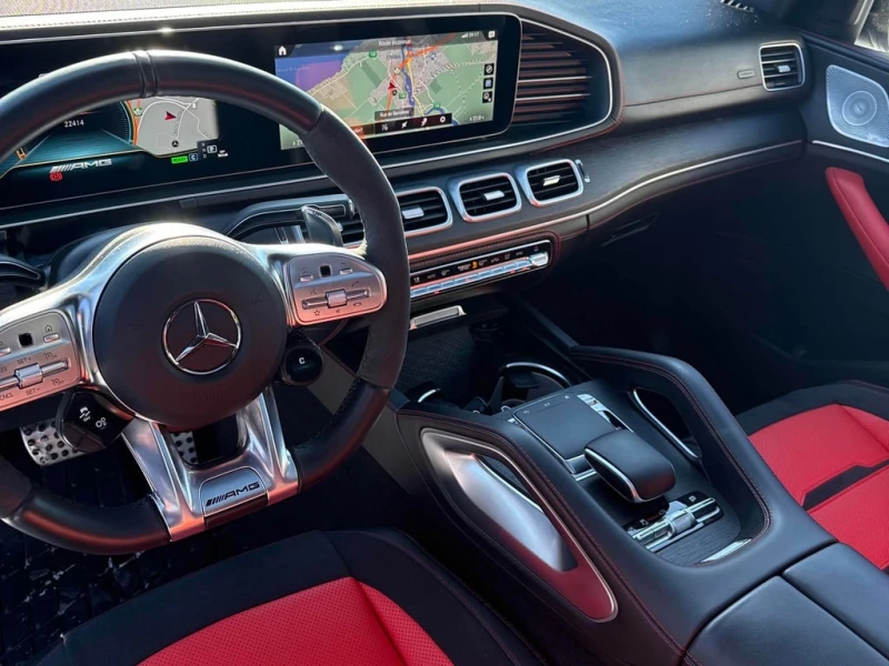 Mercedes-Benz GLE 53 4MATIC  AMG / CARFAX /360/BURMESTER/DIS/PANO/, снимка 9 - Автомобили и джипове - 53376812