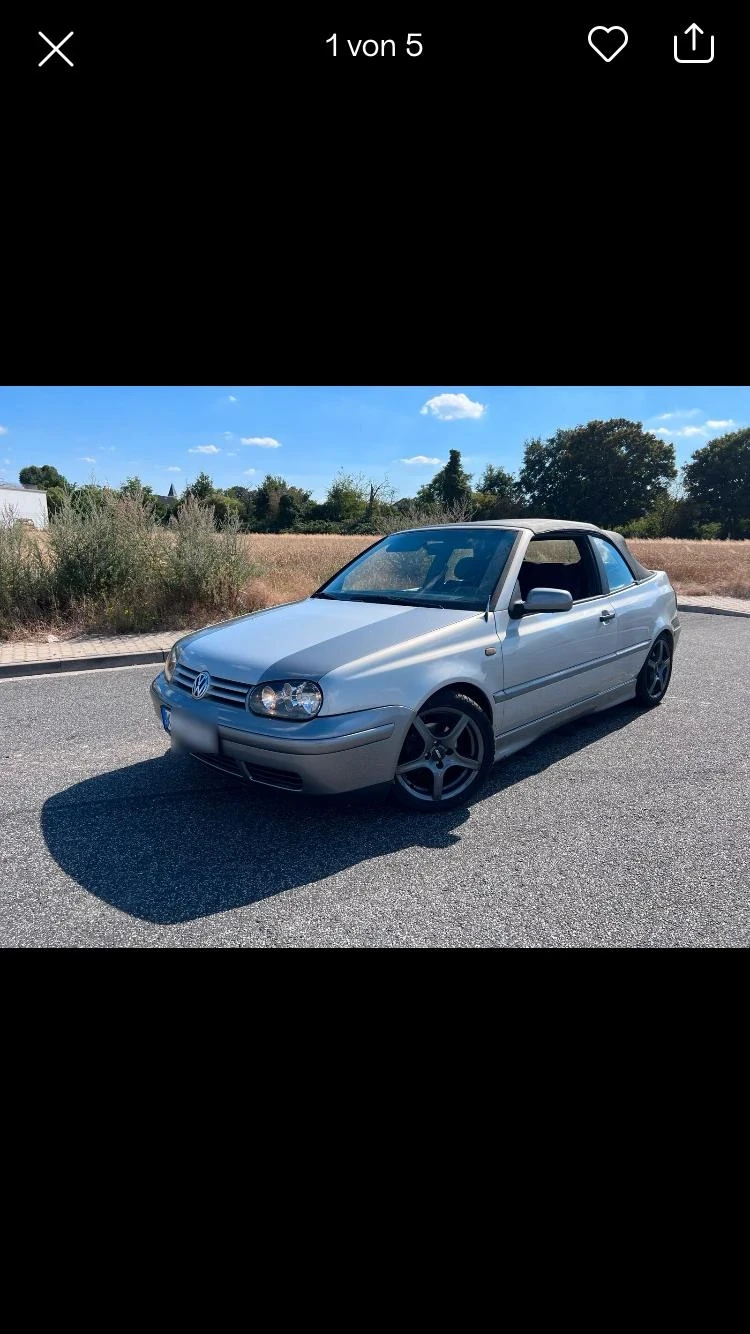 VW Golf 3.5 Cabriolet , снимка 1 - Автомобили и джипове - 48759678