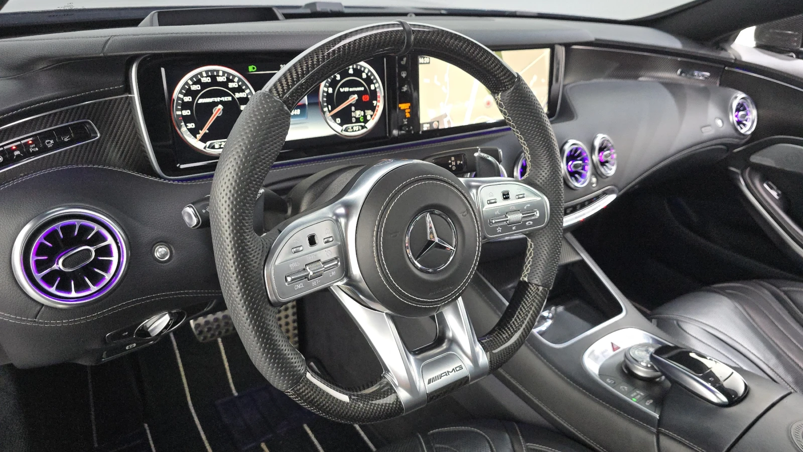 Mercedes-Benz S 63 AMG DIS* ОБДУХ* МАСАЖ* 360* SOFT-CLOSE* HUD* FULL* КРА, снимка 6 - Автомобили и джипове - 55235893