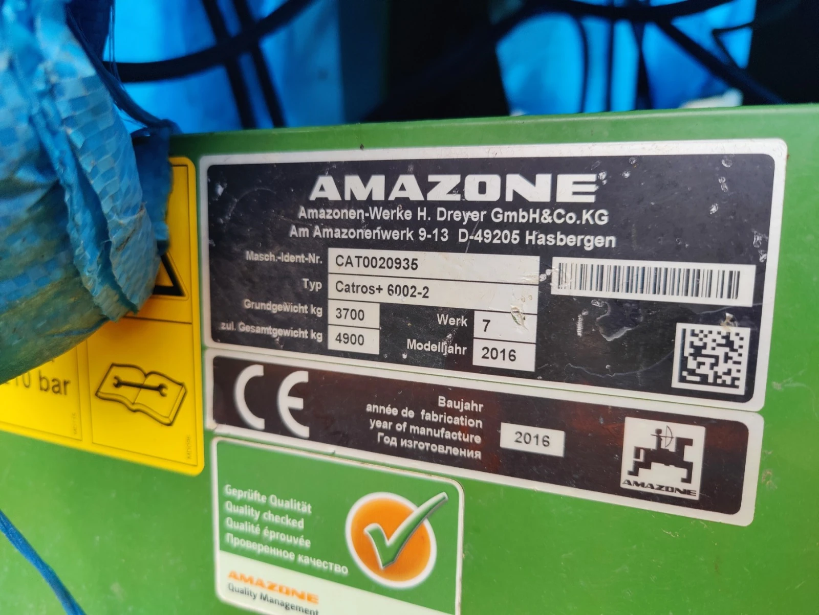 Брана Amazone Catros+ 6002-2 - изображение 10