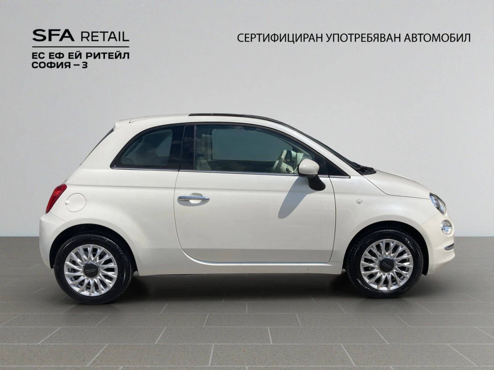 Fiat 500  LOUNGE 1.2 69 hp АВТОМАТИК EURO 6B, снимка 4 - Автомобили и джипове - 54763497