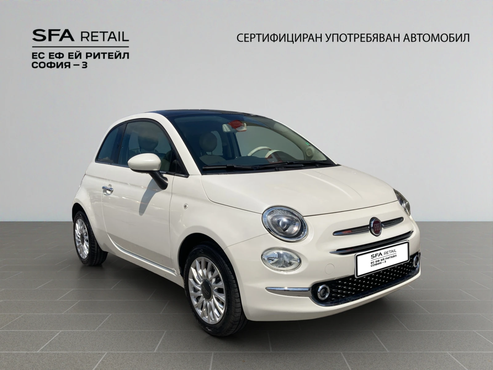 Fiat 500  LOUNGE 1.2 69 hp АВТОМАТИК EURO 6B, снимка 3 - Автомобили и джипове - 54763497
