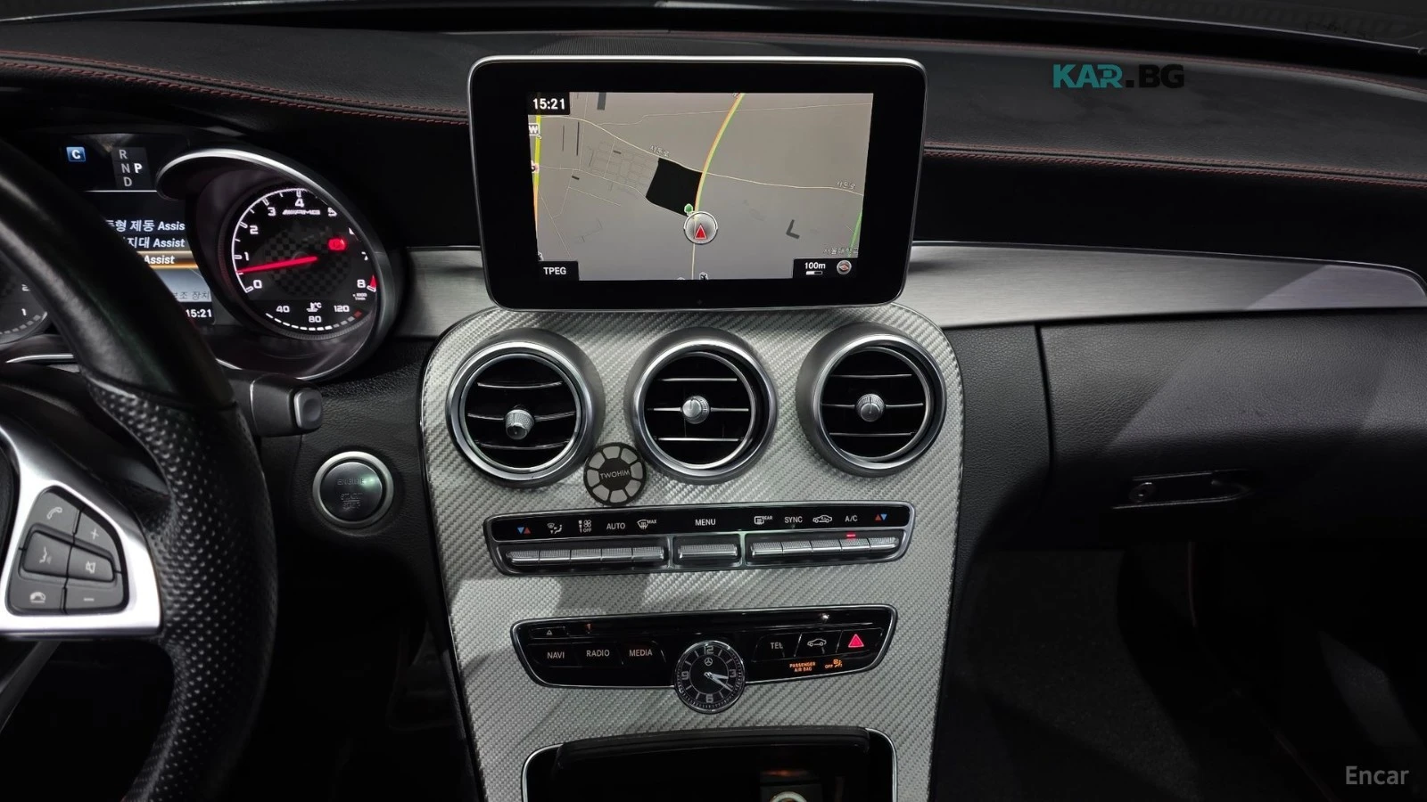 Mercedes-Benz C 43 AMG 4MATIC* HUD* КОЖА* НАВИ* ПАНО* АВТОКРЕДИТ, снимка 11 - Автомобили и джипове - 55709405