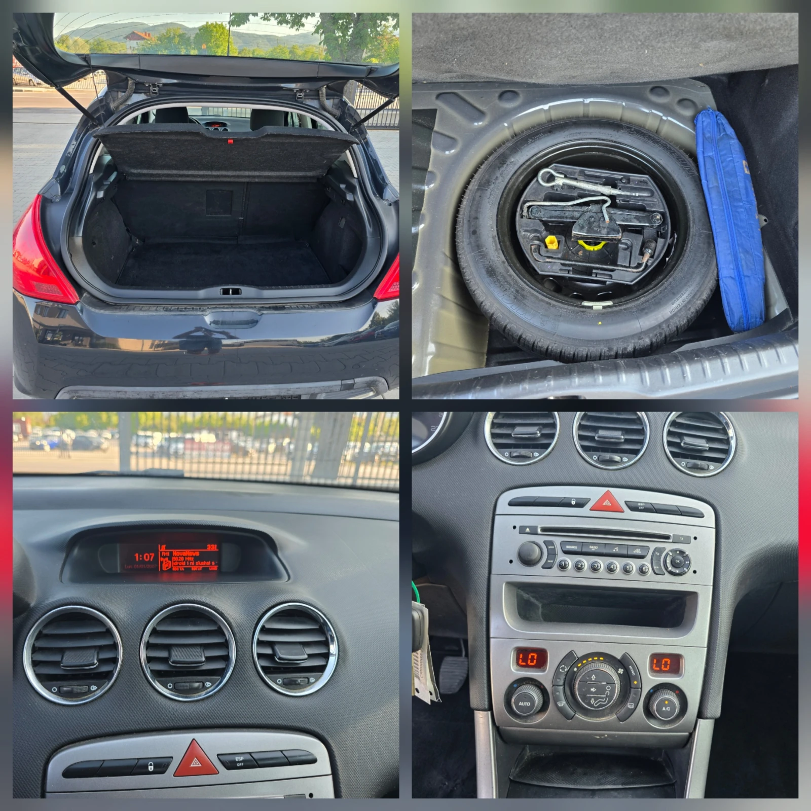 Peugeot 308 1.6HDI, 92к.с., 12.2012г., снимка 17 - Автомобили и джипове - 55524389